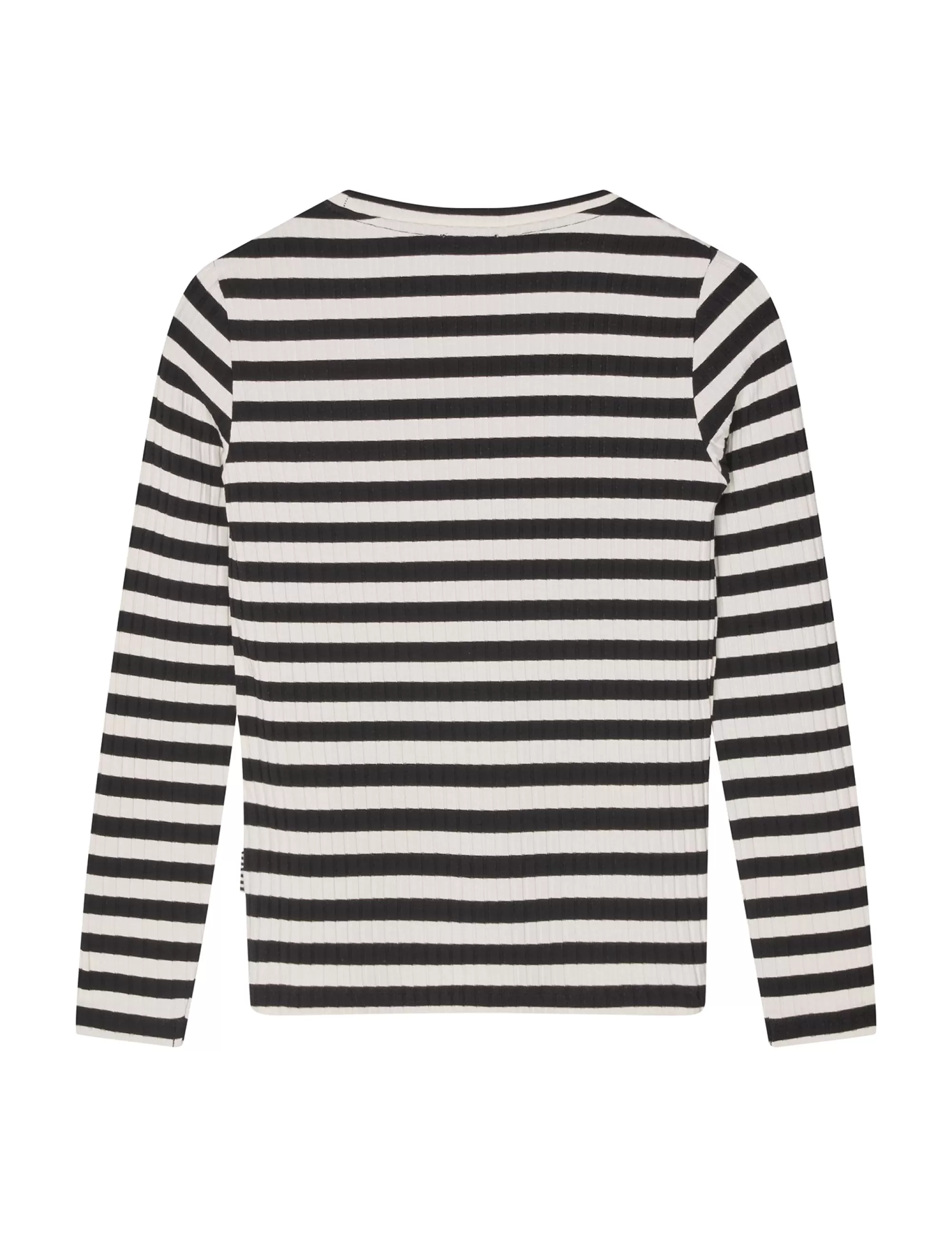 MADS NØRGAARD 5x5 Classic Stripe Talika Top Black/Vanilla Ice Best