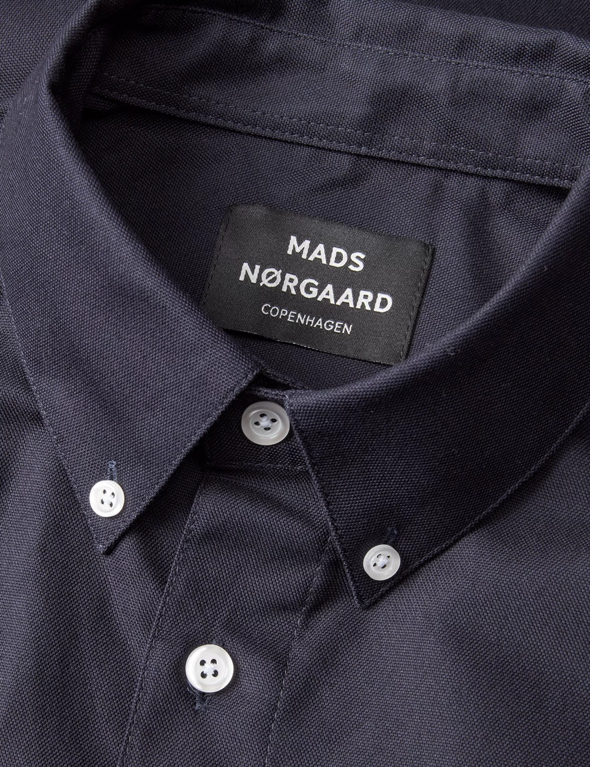 MADS NØRGAARD Cotton Oxford Sune Shirt BD Deep Well Flash Sale