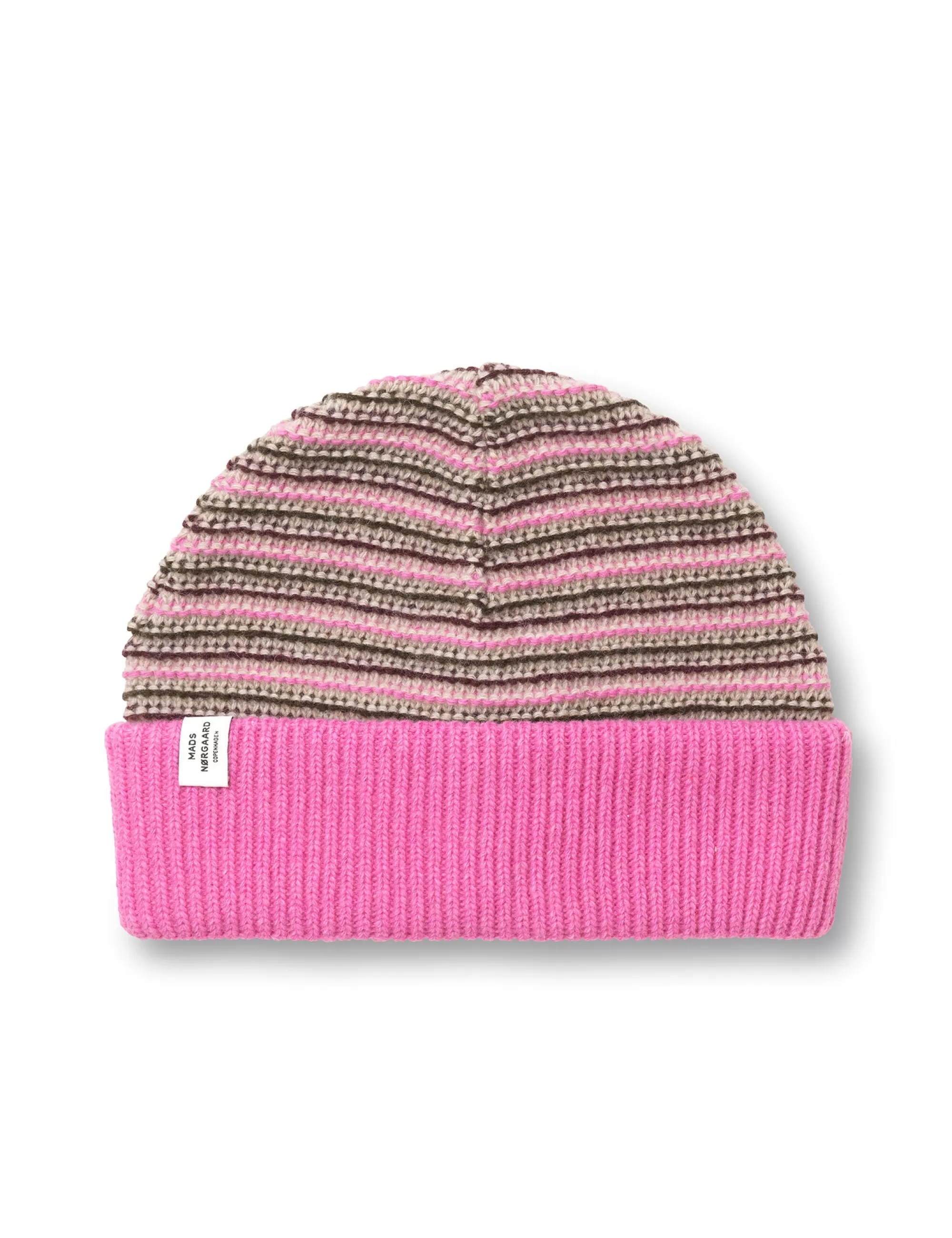 MADS NØRGAARD Stripey Abbey Hat Carmine Rose Mix Sale
