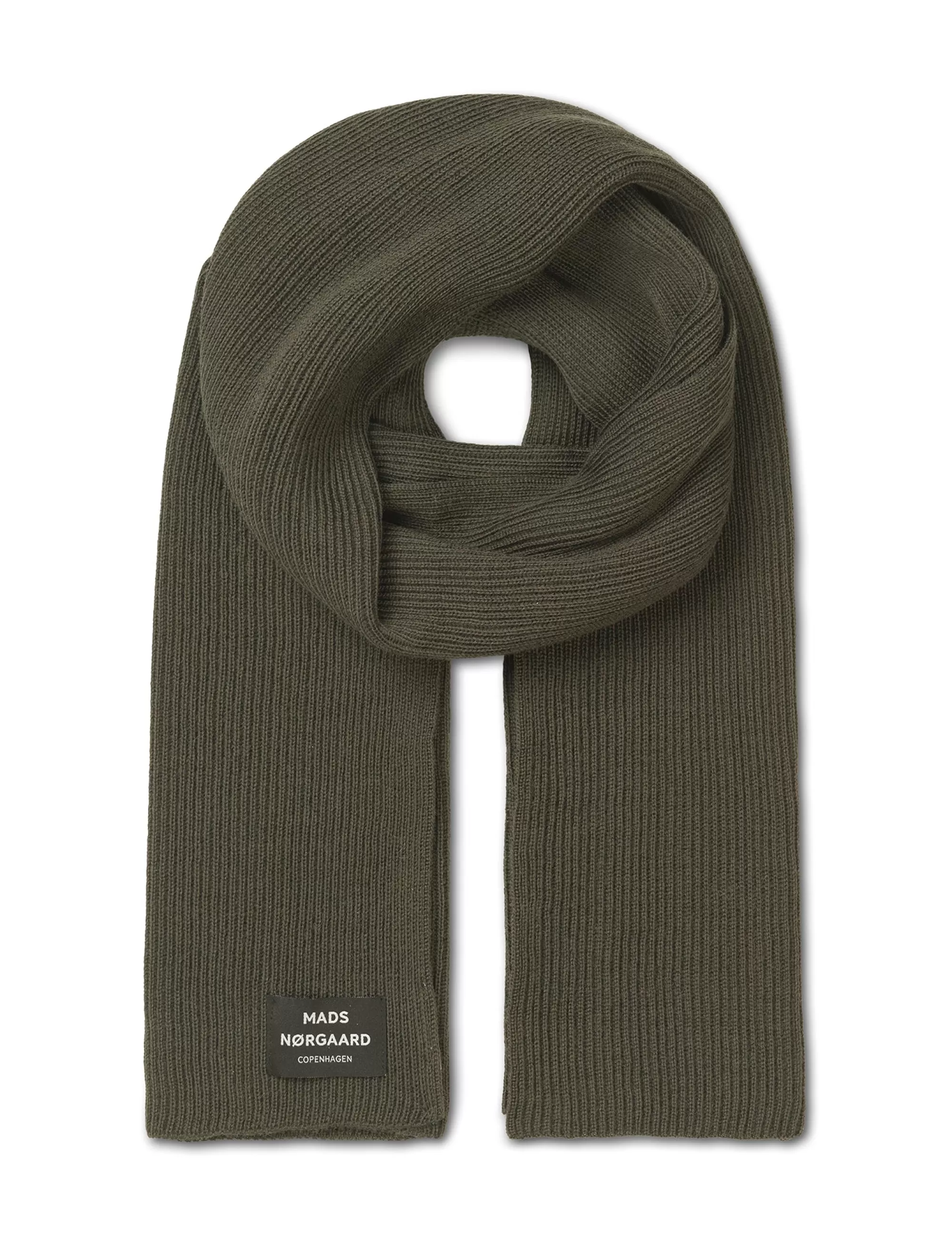 MADS NØRGAARD Wool Arne Scarf Beluga Discount