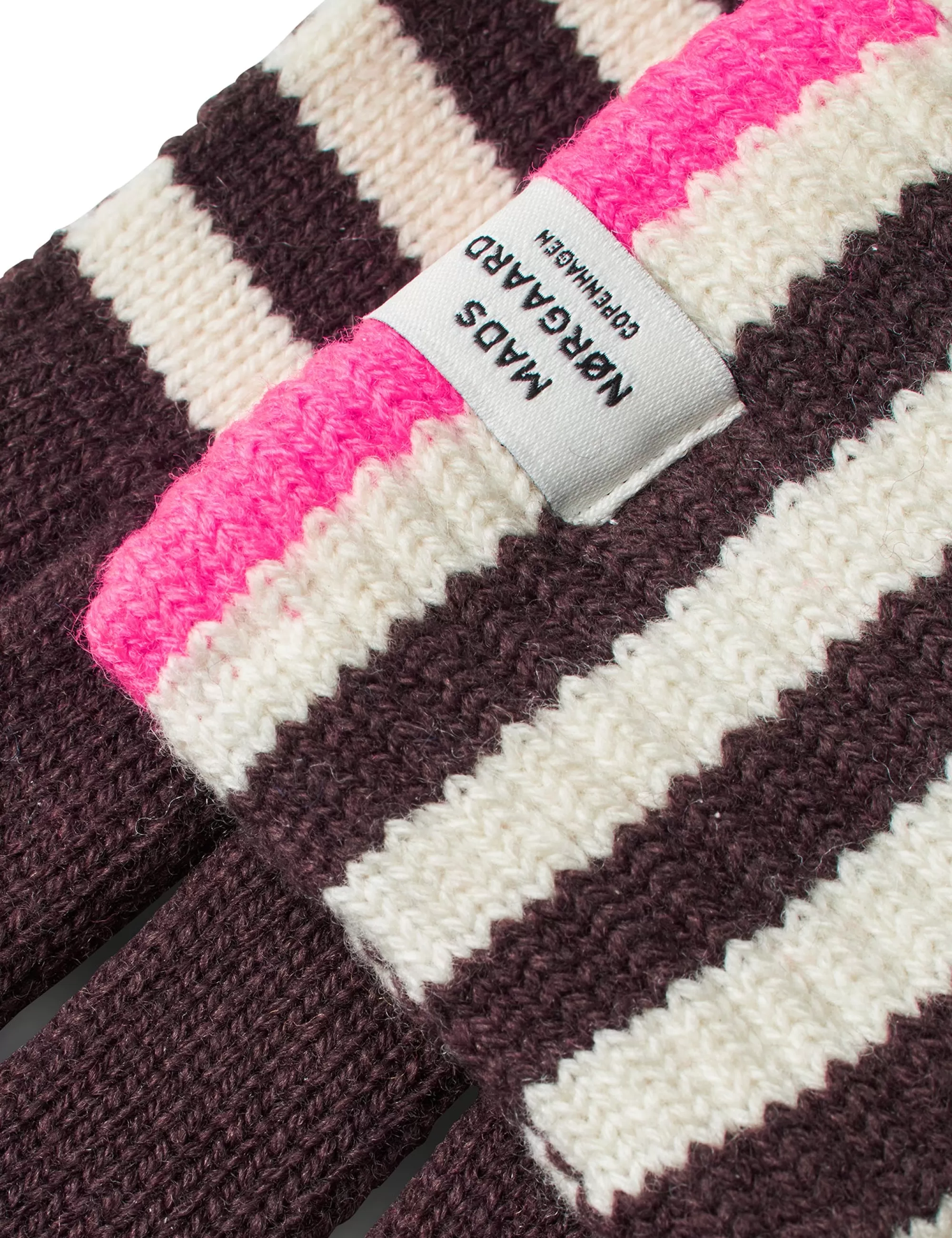 MADS NØRGAARD Work Wool Asta Gloves Black Coffee/Winter White Shop